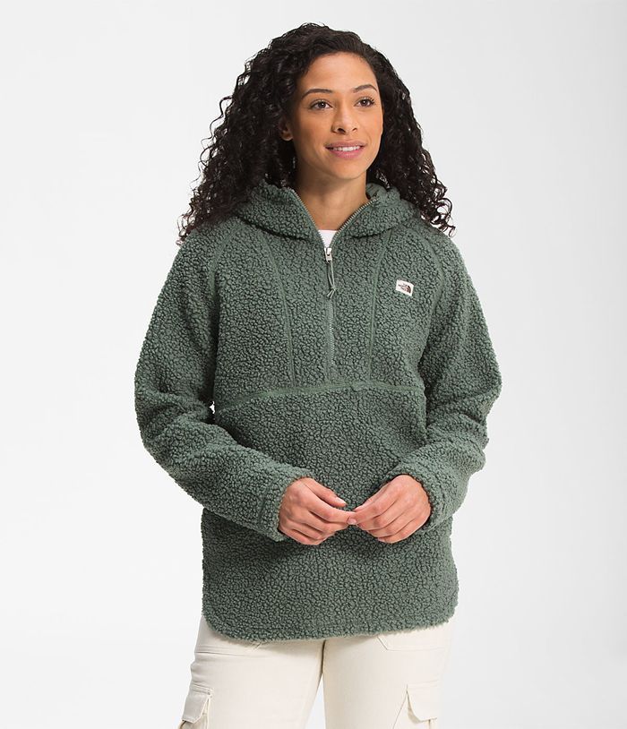 The North Face Pullover Dames Ridge Fleece Tunic OFWD65173 - Groen